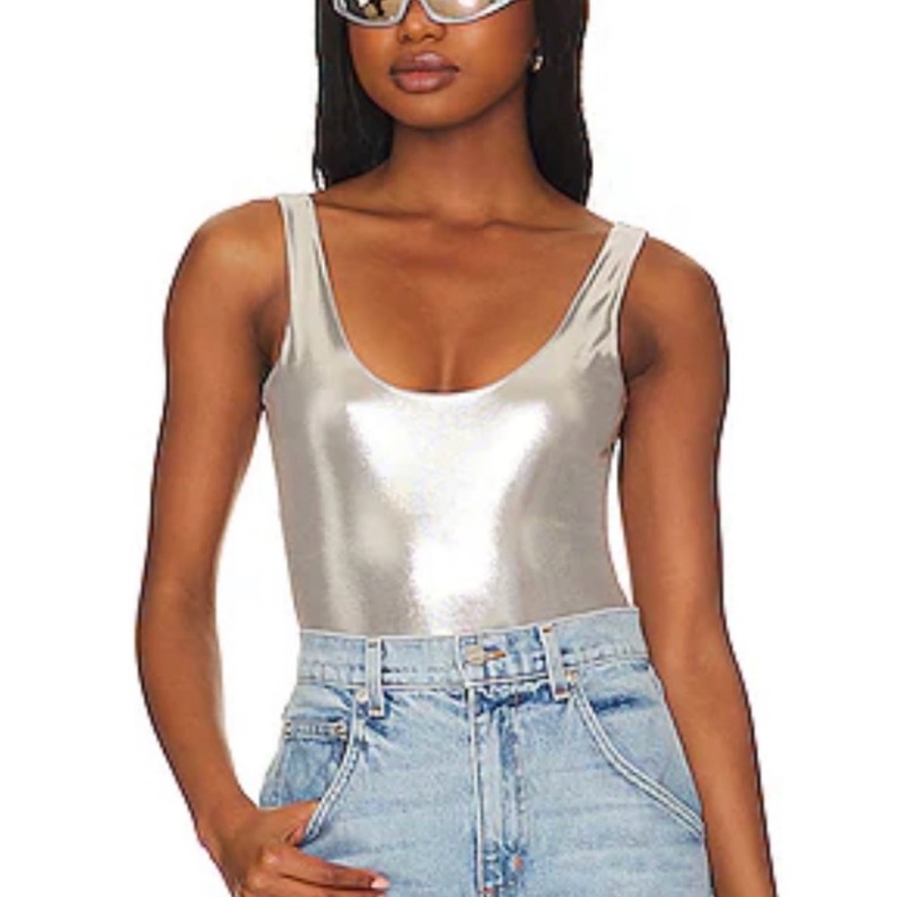 Micas Sleek Silver Women's Bodysuit